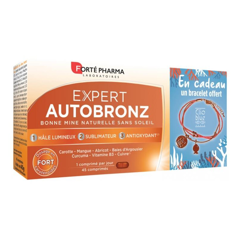 Forte Pharma Expert Autobronz - 45 comprimés + bracelet offert