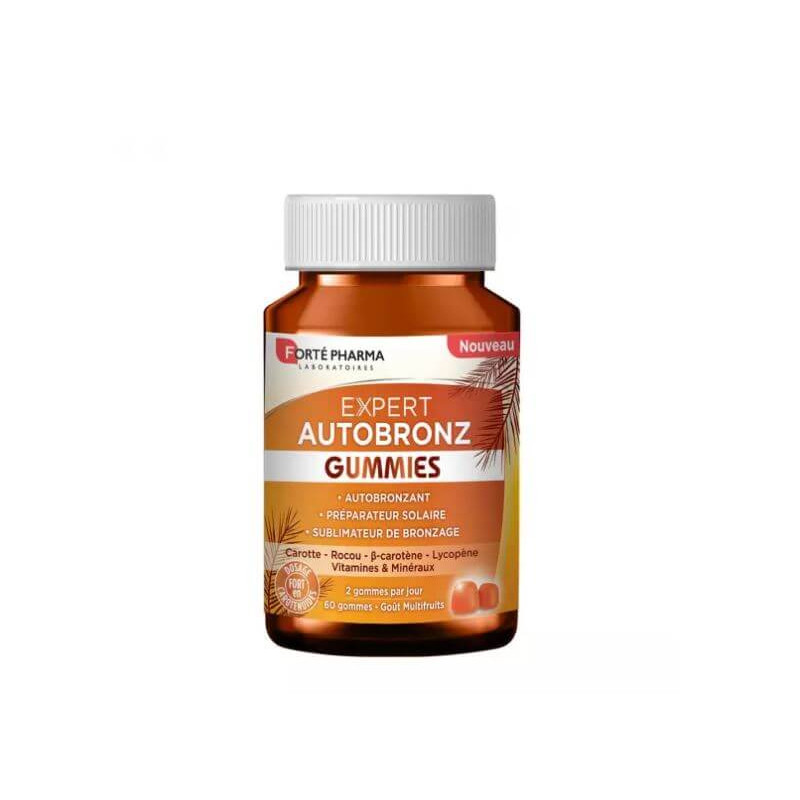 Forté Pharma Expert Autobronz Gummies pot de 60 gommes