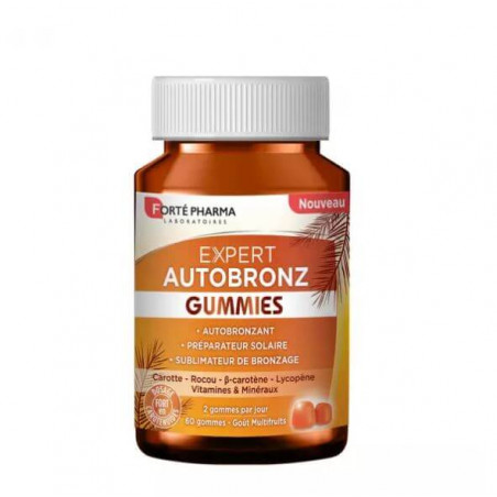 Forté Pharma Expert Autobronz Gummies pot de 60 gommes