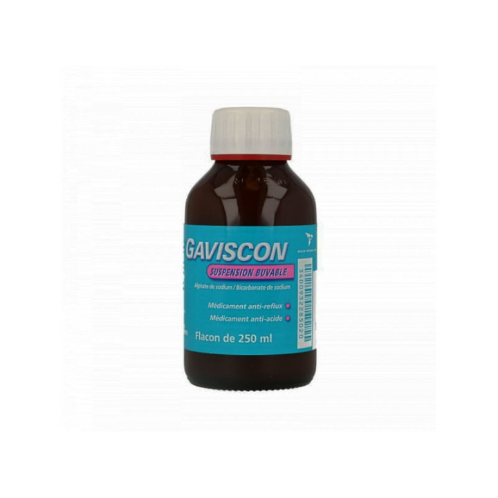 Gaviscon 250 ml drinkable suspension against gastric reflux and heartburn