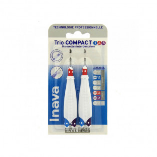 Inava Brushes Trio Compact Large 145 Blue 0,8mm / Red 1,5mm / Purple 1,8mm