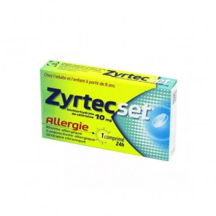 ZyrtecSet allergie 10 mg 7 comprimés sécables