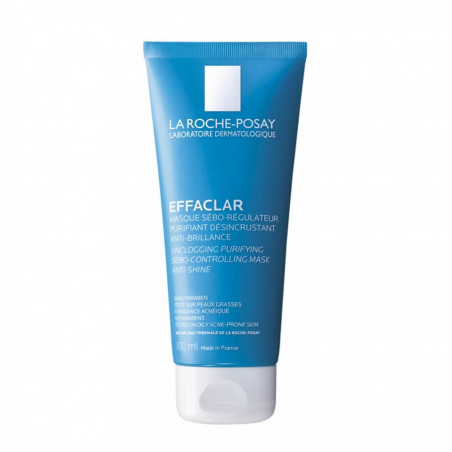 La Roche-Posay Effaclar Masque Sébo-Régulateur Purifiant Désincrustant Anti-Brillance 100 ml