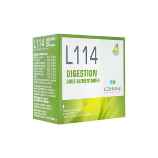 Lehning L 114 Digestion abus alimentaires solution buvable 30ml