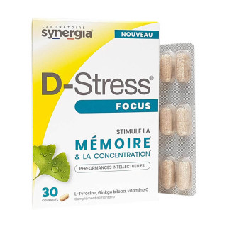 D-Stress Focus mémoire et concentration 30 comprimés