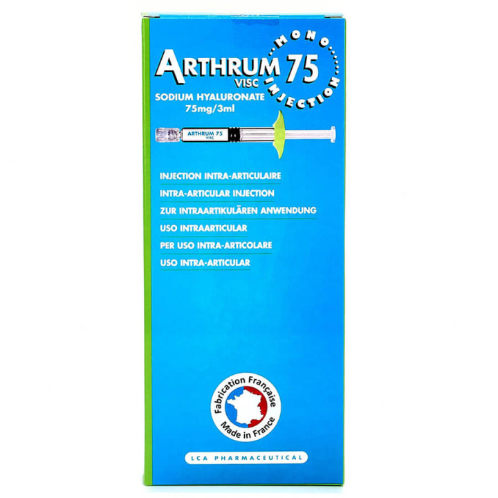 Arthrum 75mg/3ml solution injectable arthrose du genou 1 seringue