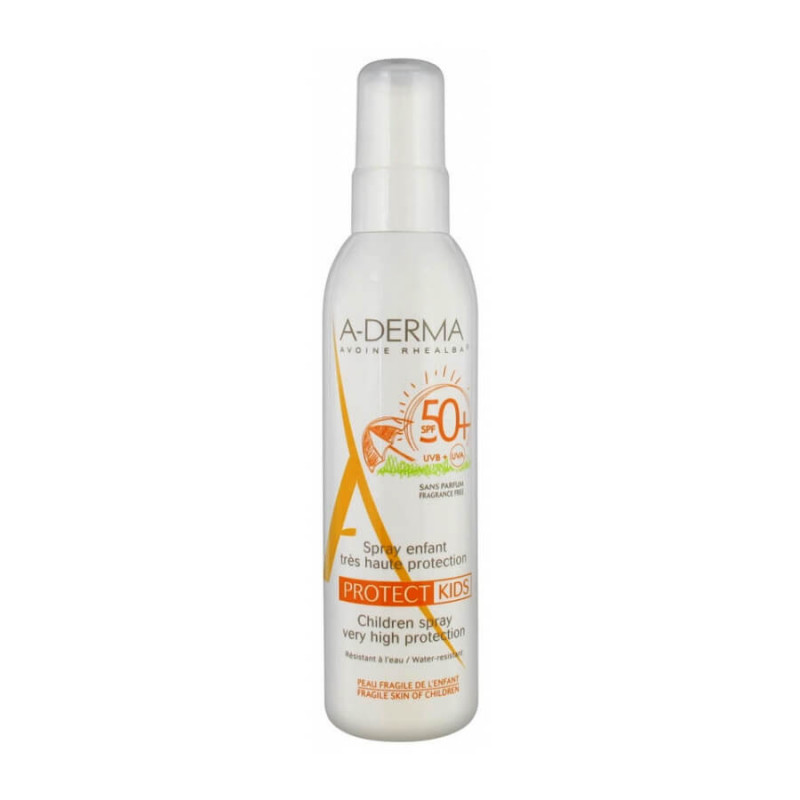 A-DERMA Protect Kids Spray Enfant Très Haute Protection SPF50+ 200 ml