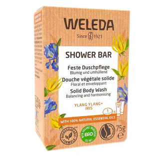 Weleda Shower bar solid plant shower Ylang Ylang & Iris soap 75 g