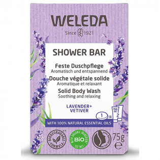Weleda Shower bar Douche Végétale Solide Lavande & Vétiver Bio Bio savon 75 g