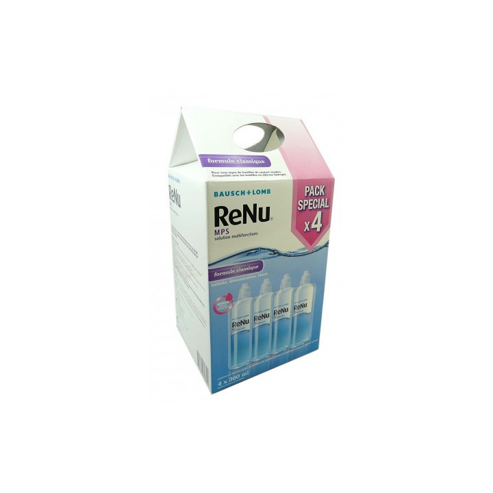 ReNu MPS Solution Multifonctions Lentilles Souples. Lot 4x360ML