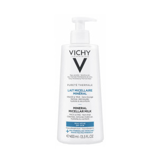 Vichy Pureté Thermale Lait Micellaire Minéral Peau Sèche 400 ml