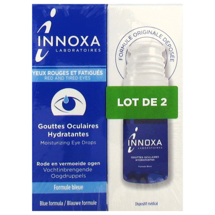 Innoxa Gouttes Oculaires Hydratantes. Lot 2x10ML