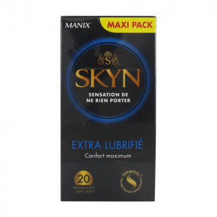Manix Skyn Extra Lubrifié 20 Préservatifs capotes