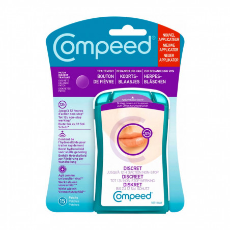 Compeed Patch Discret Traitant Bouton de Fièvre 15 Patchs