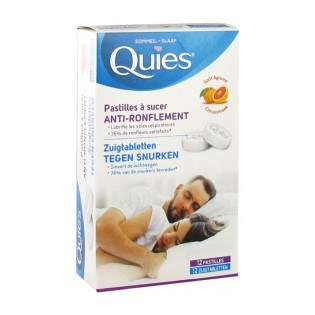 Quies Anti-Snoring 12 Sucking Pastilles citrus taste