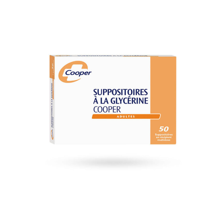Cooper Glycerin Suppositories adults box of 50