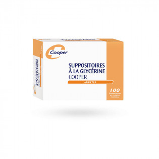 Cooper Suppositoires glycérine adultes boite de 100