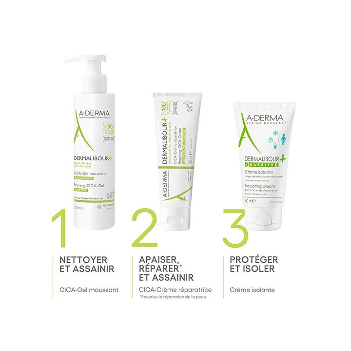 A-Derma Dermalibour + Cica-Crème Réparatrice 15 ml