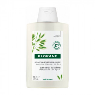 Klorane Extra-Doux Tous Types de Cheveux Shampoing à l'Avoine 200 ml