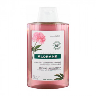 Klorane Apaisant Cuir Chevelu Sensible Shampoing à la Pivoine Bio 200 ml