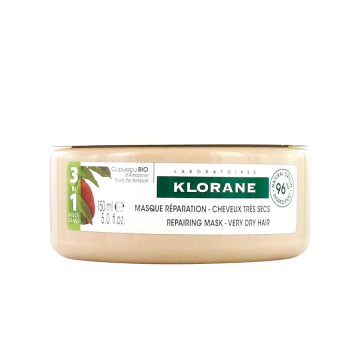 Klorane 3in1 Repair Mask for Very Dry Hair with Organic Cupuaçu Butter 150 ml