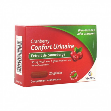 Viatris Cranberry Confort Urinaire 20 Gélules