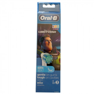 Oral B 3 Brossettes Buzz l'éclair + 3 ans