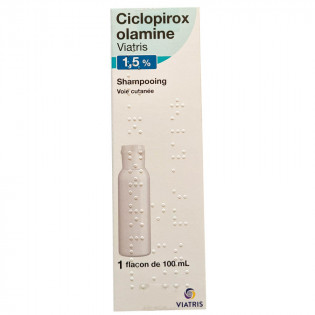 Ciclopirox Olamine ViatrisS 1,5 % shampooing 100 ml