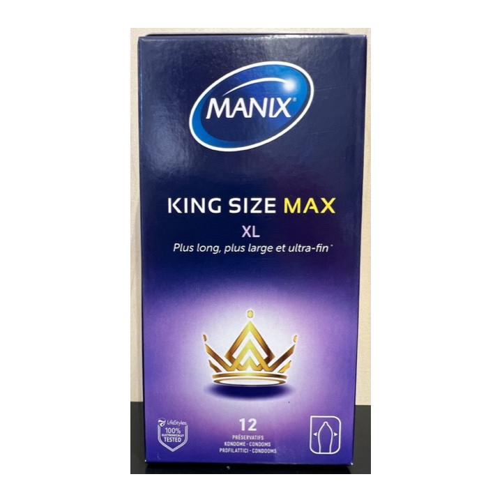 MANIX KingSize Max 12 préservatifs