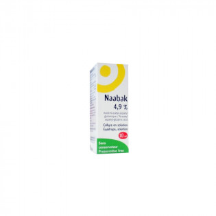 Naabak eye drops 4.9% Allergic eye diseases Bottle 10 ml