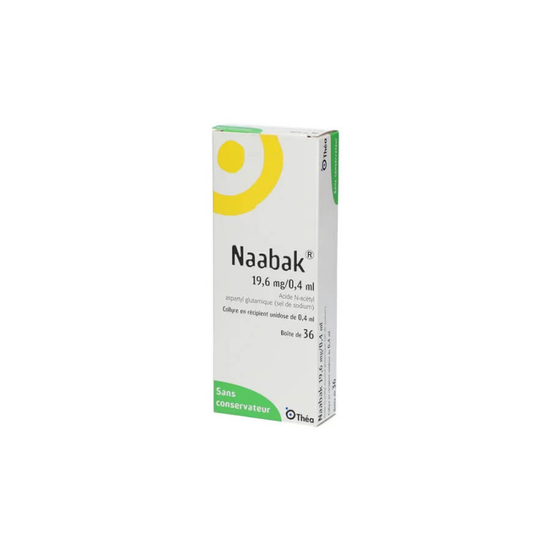 Naabak 19,6 mg/0,4 ml affections oculaires allergiques 36 unidoses
