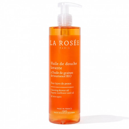 La Rosée Huile de douche lavante de tournesol bio 400 ml