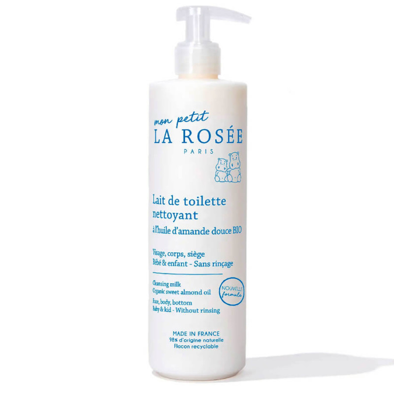 La Rosée mon petit lait de toilette nettoyant à l'huile d'amande douce bio 400 ml