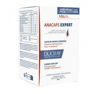 Ducray Anacaps Expert Chute de cheveux chronique 90 gélules