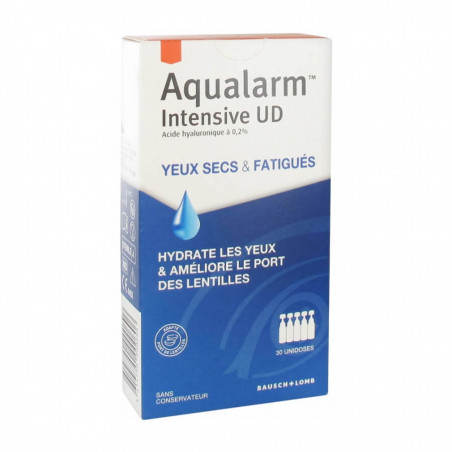 Bausch + Lomb Aqualarm Intensive UD yeux secs et fatigués 30 x 0,5 ml