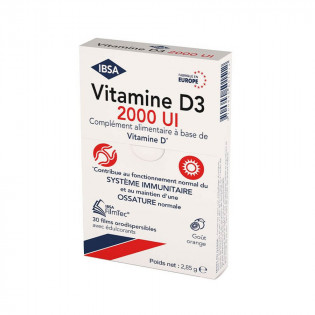 Vitamin D3 2000IU x30 orodispersible films FilmTec Ibsa Pharma