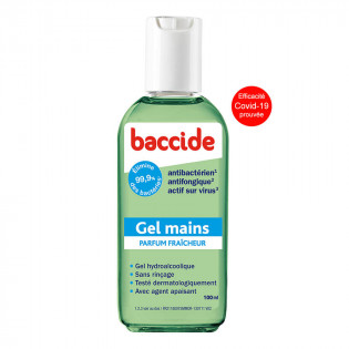Baccide gel mains Parfum fraîcheur Gel hydroalcoolique 100 ml