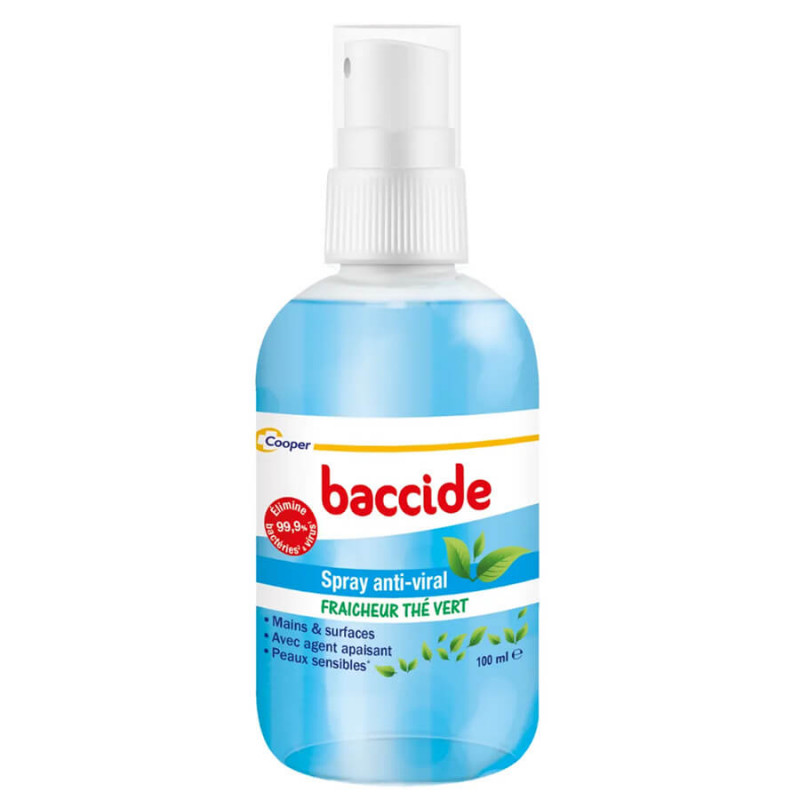 Baccide Spray Anti-Viral Fraîcheur Thé Vert 100 ml