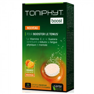 Santé Verte Toniphyt Boost Tonus et Vitalité Effervescent Orange 30 comprimés