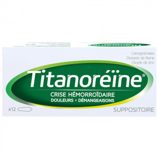 Titanoreïne crise hémorroïdaire 12 suppositoires