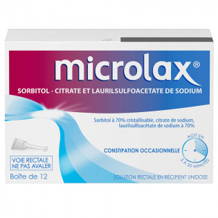 Microlax gel 12 unidoses of 5ml