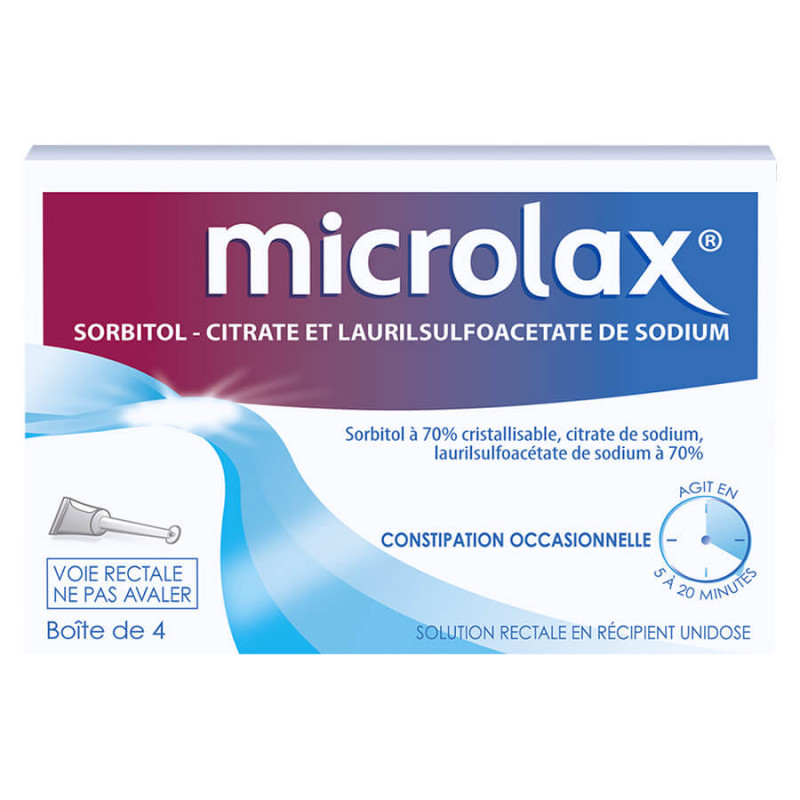 Microlax gel 4 unidoses of 5ml