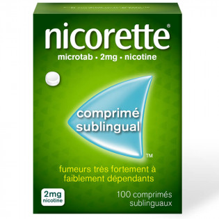 Nicorette 2mg microtab comprimé sublingual X 100