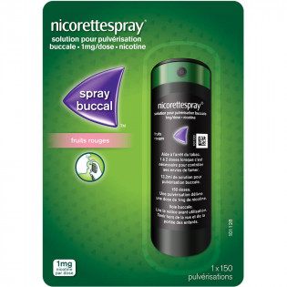 NICORETTESPRAY 1mg red fruits Spray 150 sprays