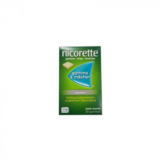 Nicorette Gomme 2mg goût original sans sucre par 30