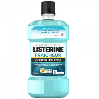 LISTERINE Bain De Bouche Fraicheur Goût Plus Léger 250 ml