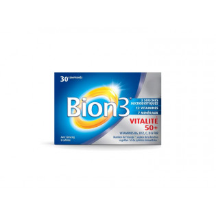 Bion 3 vitalite 50+ Petit Format 30 comprimés