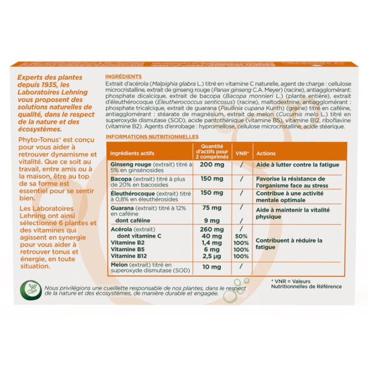 Lehning Phyto-Tonus Vitality Fatigue 40 tablets