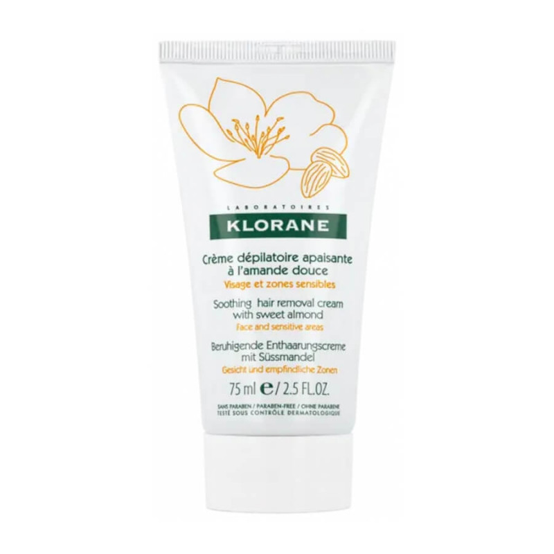 Klorane Crème dépilatoire amande douce 75 ml