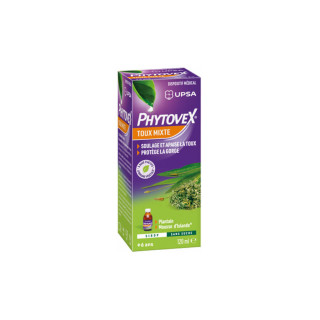 Upsa Phytovex Sirop Toux mixte sans sucre 120 ml